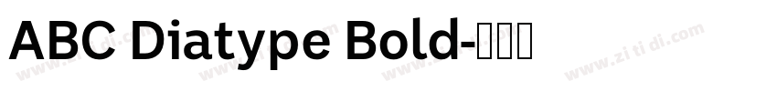 ABC Diatype Bold字体转换